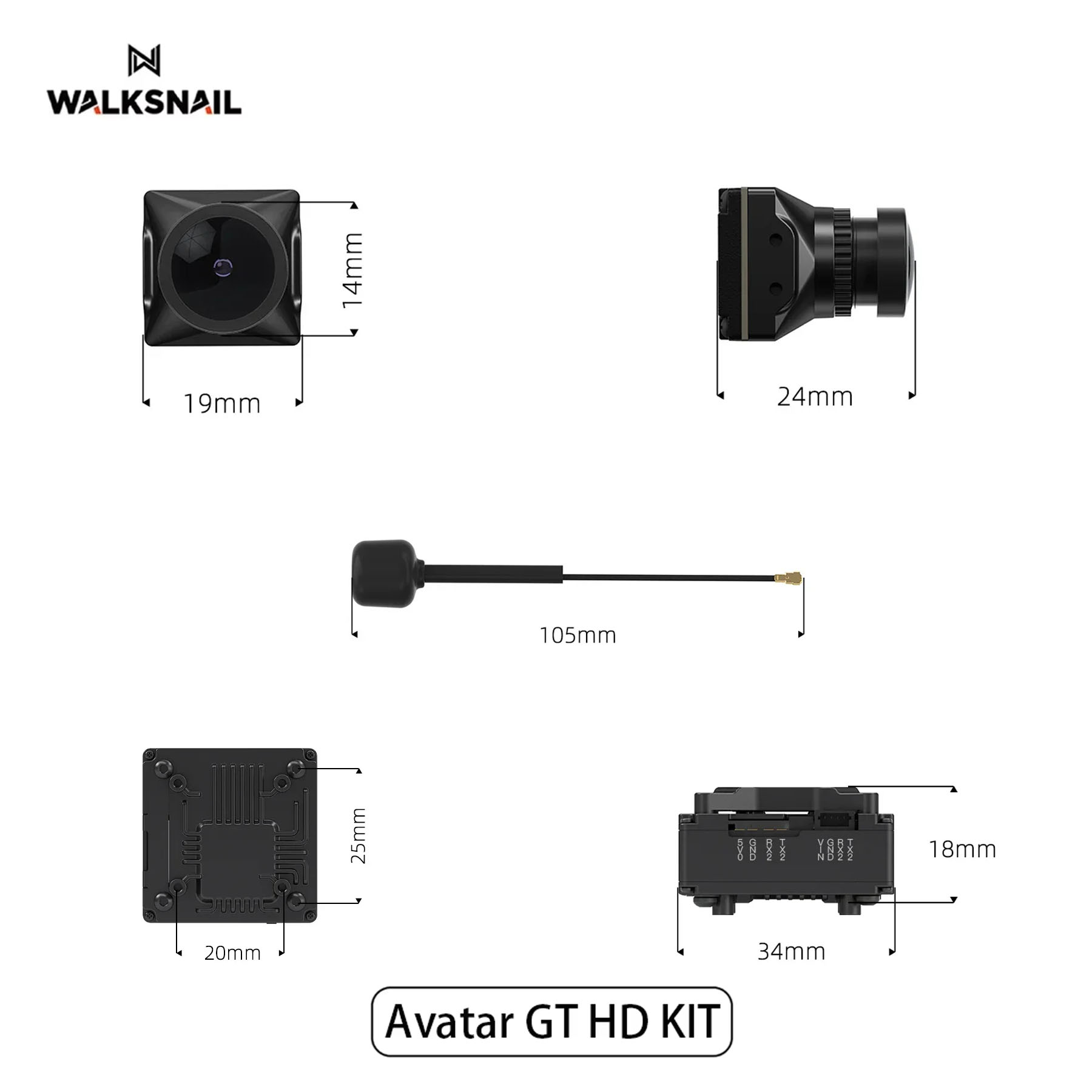 Walksnail Avatar GT HD KIT 2W  – Fpv Drone Antenna Bewertung und Preis